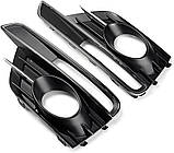 Решітка бампера права Volkswagen Beetle 11-19 чорна хром молдинг (Тайвань). 5C5854662JZLL, фото 6