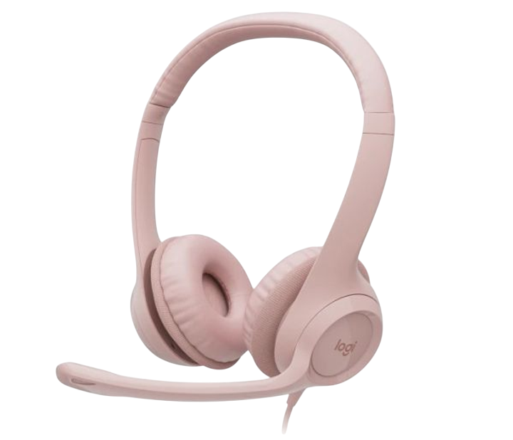 Гарнітура Logitech H390 Rose (981-001281)
