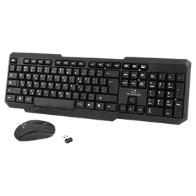 Комплект (клавіатура + миша) бездротовий Esperanza TK108UA Black