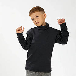Гольф-водолазка з начосом темно-сірого кольору для хлопчика км "ОК" Розмір: 128-134 (33078-3)
