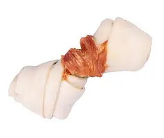 Ласощі для собак Love Dog Кістка БАВАРСЬКА вузлова М з м'ясом курки 1 шт (No1 8-10 см)