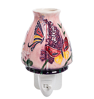 Світильник-нічник настінний у розетку "Квіти в саду" з порцеляни від італійського бренду Pavone