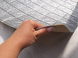 Декоративна самоклеюча 3D панель під срібну цеглу 700x770x5 мм, фото 4