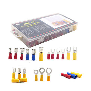 Набір клем із ізоляцією 200 шт. (18 видів клем) Код/Артикул ATP790
