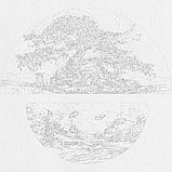 Картина за номерами Пейзаж. Магія природи: суша і море з фарбами металік (напівкруги) 70*70 см Орігамі OSR 1010, фото 5