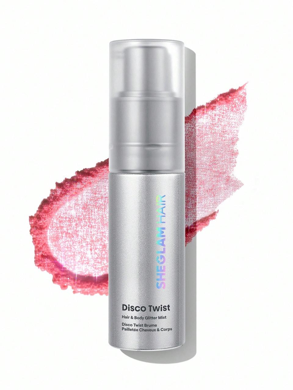 Міст спрей для волосся та тіла з блискітками Sheglam Disco Twist Hair & Body Glitter Mist Fairy Sugar 10 г, фото 1