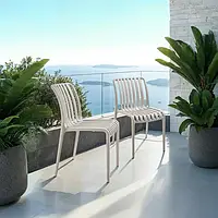 Комплект крісел для двох персон Alcudia, сіро-коричневий колір, 2 шт.