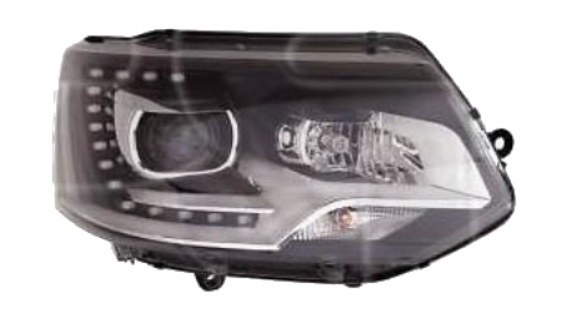Фара права Volkswagen Transporter 5 10-15 Fps D3S/H7/PY24W/LED, -лампа, кор., DRL, фото 1