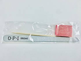 Індивідуальний набір для манікюру: міні-баф, апельсинова паличка 11,5см, пилка крапля OPI 180/240 грит