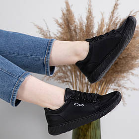 Кросівки жіночі чорні з натуральної шкіри (Л 1 чорні)