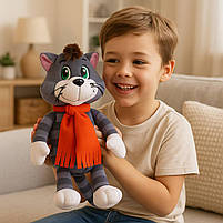 М'яка іграшка Кіт Матроскін 35 см з дротяним каркасом — плюшевий кіт з Простоквашино 00067-1, фото 7