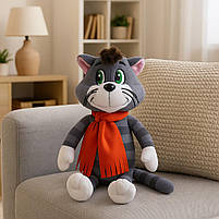 М'яка іграшка Кіт Матроскін 35 см з дротяним каркасом — плюшевий кіт з Простоквашино 00067-1, фото 6