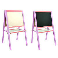 Двосторонній магнітний мольберт фіолетово-рожевий Ігруша ІГРМ-1