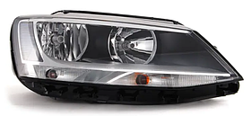 Фара права Volkswagen Jetta 6 10-18 Depo H7*2/PY21W/P21W/W5W, -лампа, кор., EUROPE TYPE