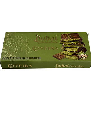 Дубайський  молочний шоколад VEIRA  DUBAI 100 Г, фото 2