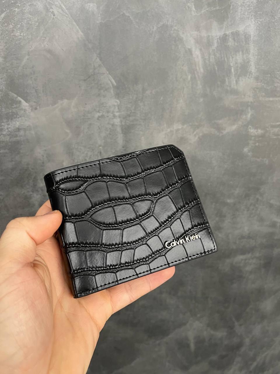 Чоловічий чорний Портмоне Кельвін Кляйн, фото 1