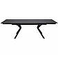 Керамічний розкладний стіл Norton 160-240х90 см чорний на металевих ніжках у сучасному стилі, фото 4