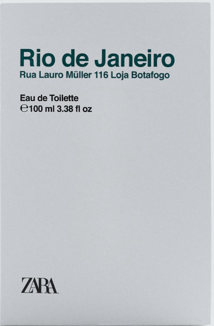 Zara Rio De Janeiro  100ml туалетна вода чоловіча індивідуальне пакування (оригінал оригінал Іспанія), фото 1