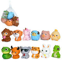 Набір іграшок для ванни, 6 тварин, бризкалки, від 7 см, 2 варіанти, паковання-сітка