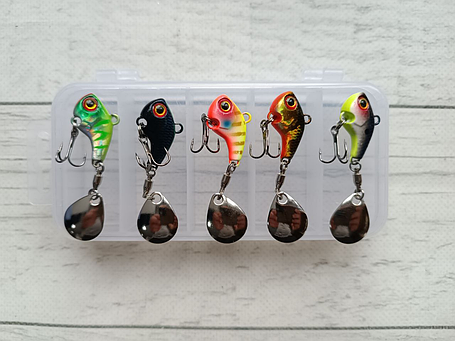 Набір Тейл-Спіннер Tail Spinner Osprey VMC Hook 10g 5шт в коробці, фото 2