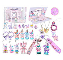 Адвент календар з іграшками, Дитячий адвентка календар з фігурками та з прикрасами, Календар з прикрасами