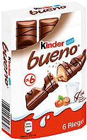 Вафлі Kinder Bueno (Кіндер Буено) молочний шоколад, 6 батончиків -129 г