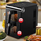Аерофритюрниця SK-10084 2 контейнери 6,5+6,5 л 3400 Вт аерогриль фритюрниця без олії мультипіч, фото 4