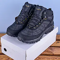 Зимові Кросівки Черевики Merrell Rogue високі з хутром чорні