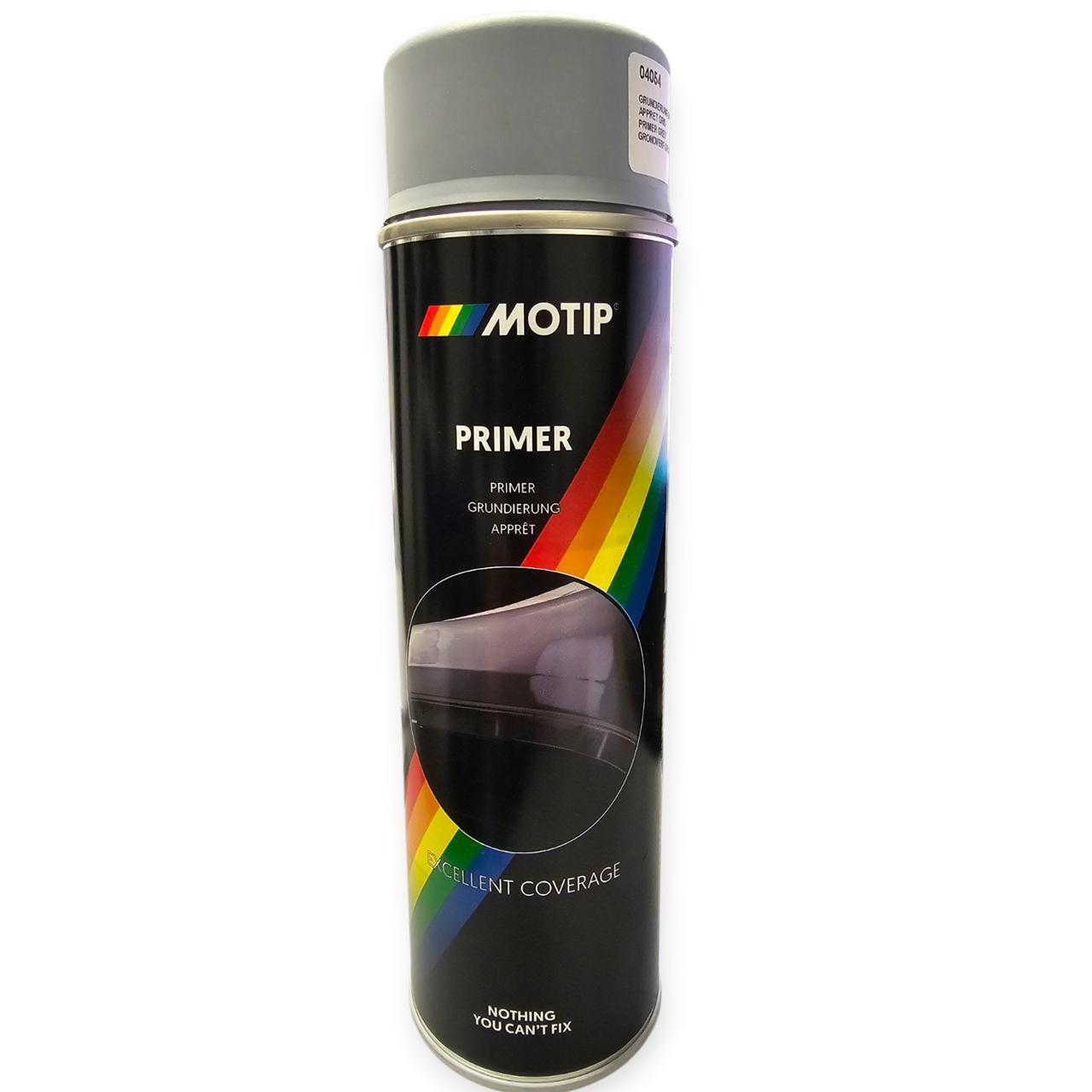 Грунт акриловий білий Motip 500 мл аерозоль