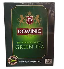 Зелений цейлонський чай Dominic листовий без добавок 100 г