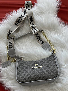 Сумка багет Michael Kors Jet Set Charm сірий