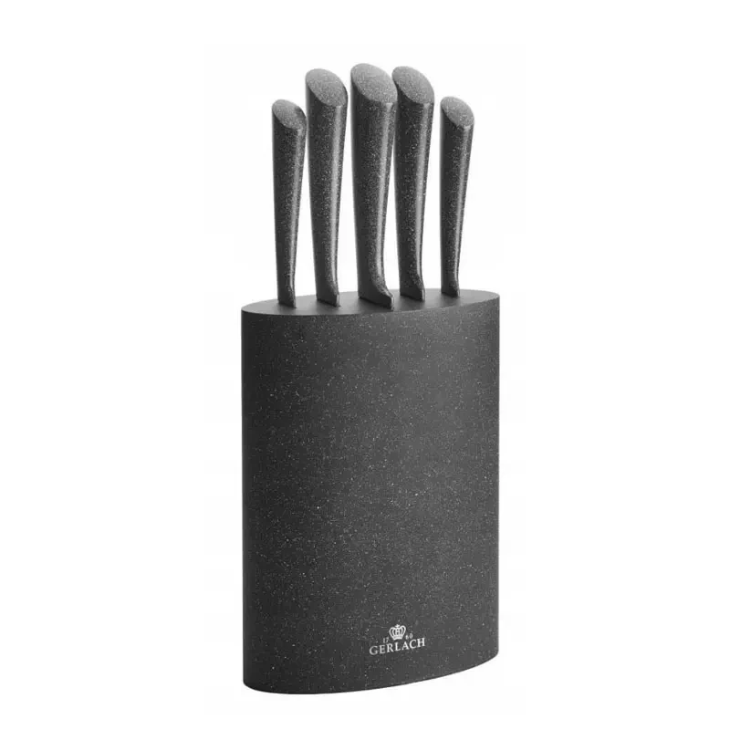 Набір із 5 кухонних ножів і підставки Gerlach Granitex (5901035502833), фото 1