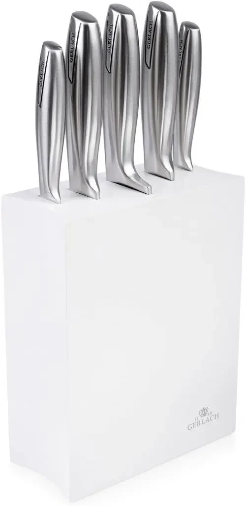 Набір із 5 кухонних ножів і підставки Gerlach Modern (5901035597037), фото 1
