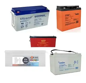 Акумулятори гелеві, мультигелеві, 12V, 6V, до 260Ah, GEL, Multi Gel