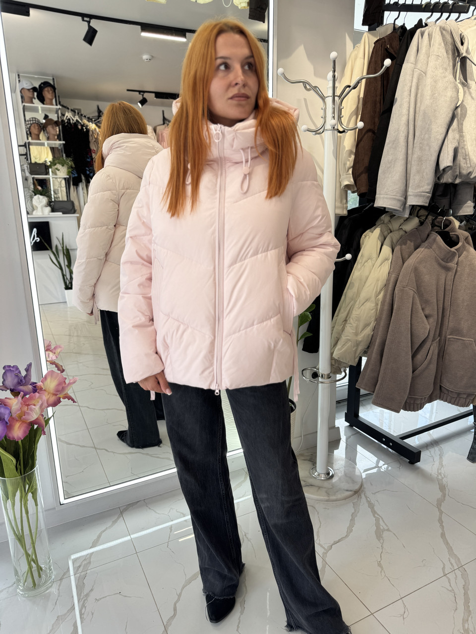 Жіноча куртка, кортка, наповнювач біопух., фото 1