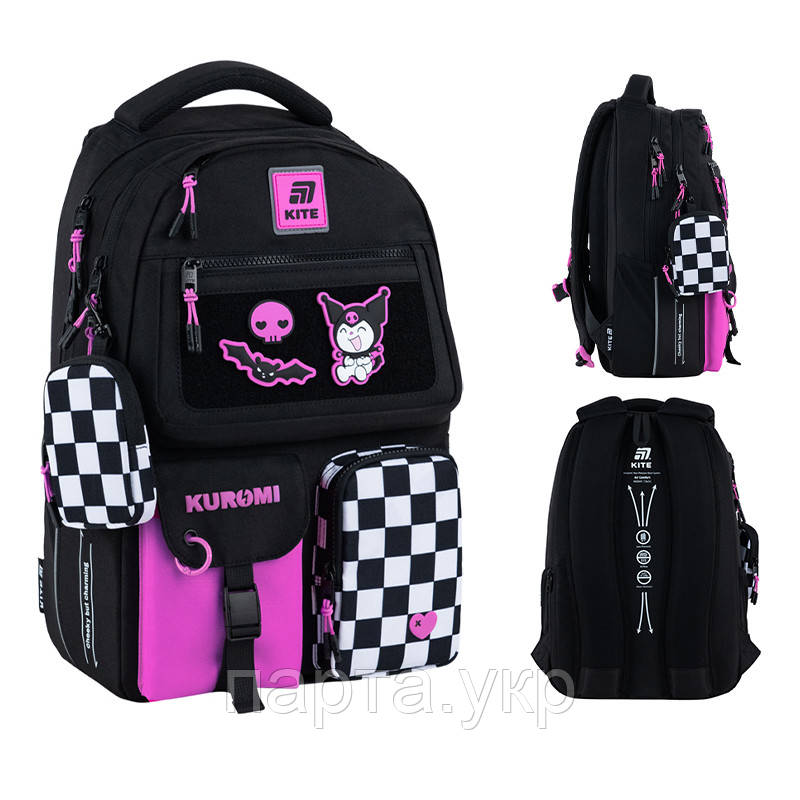 Рюкзак Kite Education teens Kuromi HK25-2587M-2