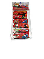 Закладки магнітні для книжок Набір 6 шт. Тачки 9588-CR