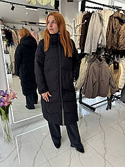 Жіноча куртка, двостороння наповнювач біопух.