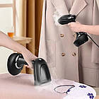 Ручний відпарювач для одягу 300 мл, 1500 Вт, HM-9048, Чорний/вертикальний відпарювач/Парова праска, фото 7