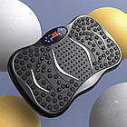 Фітнес платформа з еспандерами та пультом до 150 кг віброплатформа тренажер для домашніх вправ, фото 6