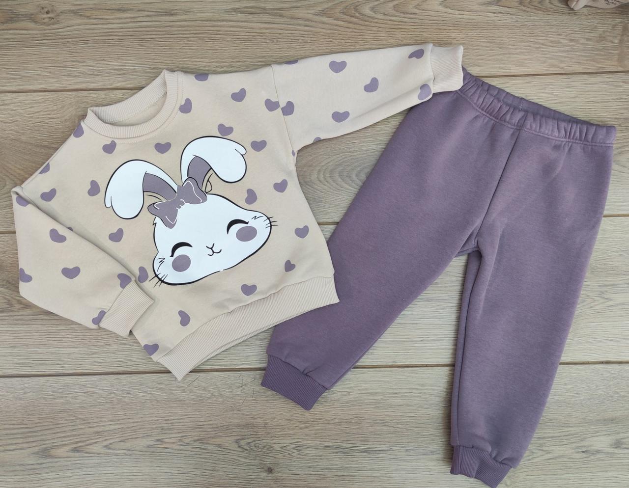 Дитячий костюм тринитка для дівчат розміри 98, 104, 110 см, фото 1