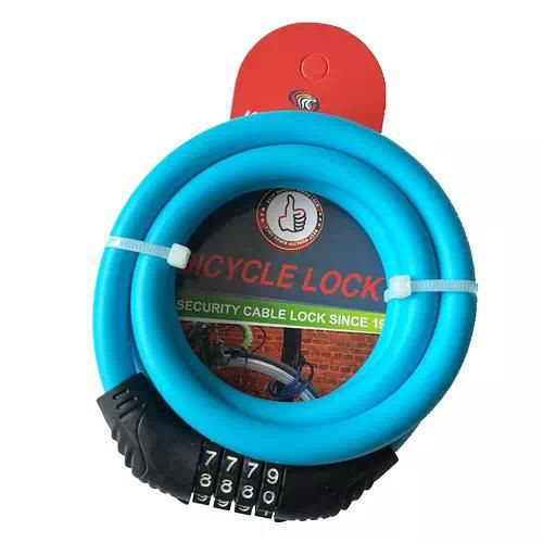 Замок велосипедний KIHUU LOCK 2809, 12*120 тросовий, кодовий