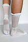 Шкарпетки табі жіночі з рюшами Ажур Apmi 37–41 молочний, фото 4