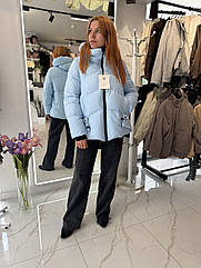 Жіноча куртка, коротка, наповнювач біопух.