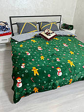 Плед новорічний на флісі Євро, фото 2