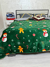 Плед новорічний на флісі Євро, фото 3