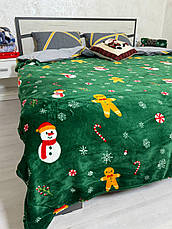 Плед новорічний на флісі Євро, фото 4