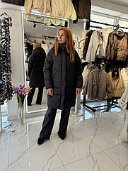 Жіноча куртка, довга наповнювач біопух