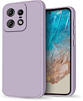 Силіконовий чохол HardCorner Motorola Edge 50 Pro (з мікрофіброю) Lilac
