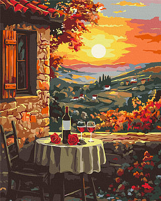 Картина за номерами 40×50 см Романтичний захід сонця Brushme BS54400